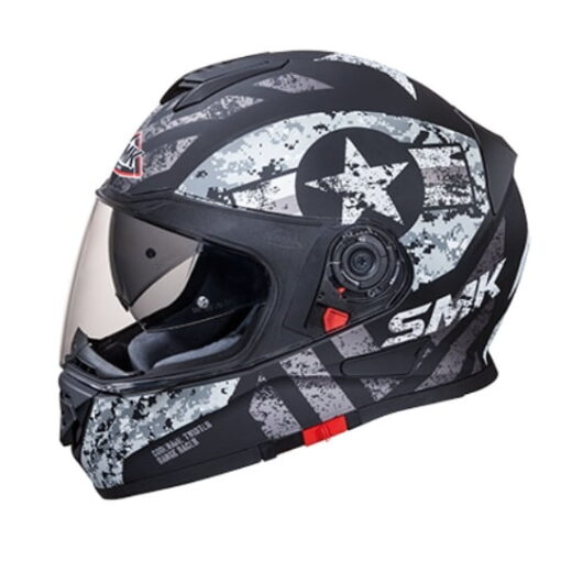 Casca integrala SMK TWISTER CAPTAIN Negru Mat Gri - Motortools Baia Mare