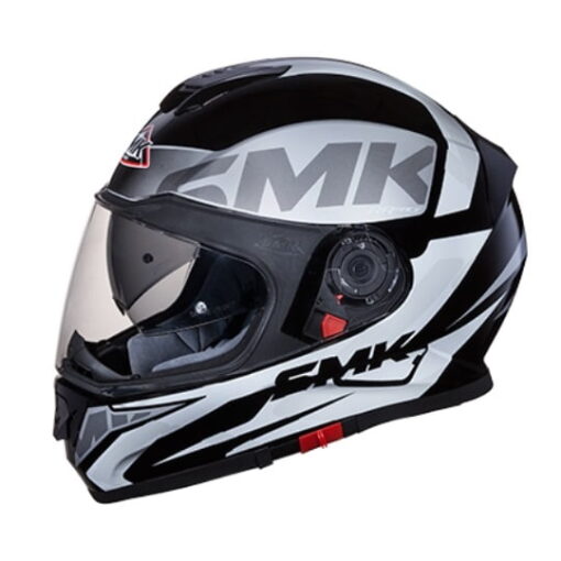 Casca integrala SMK TWISTER LOGO Negru Mat Gri - Motortools Baia Mare