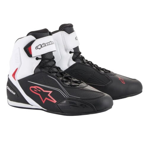 Ghete Alpinestars FASTER 3 Negru Alb Rosu jpg motortools Baia Mare