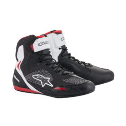 Ghete Alpinestars FASTER-3 RIDEKNIT Alb Negru Rosu Motortools Baia Mare