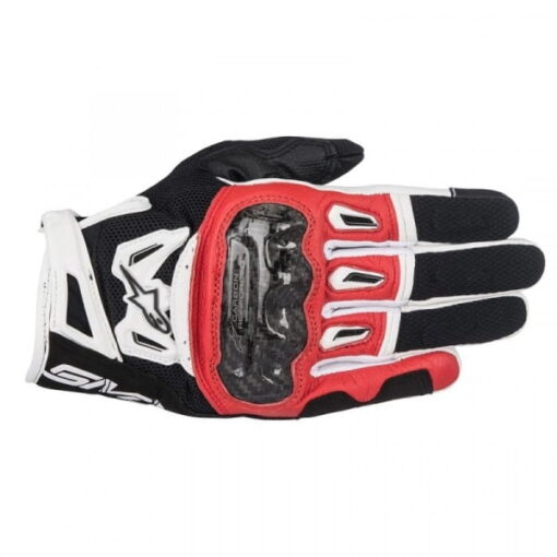 Manusi SMX-2 AIR CARBON V2 GLOVE Alb Negru Rosu Motortools Baia Mare