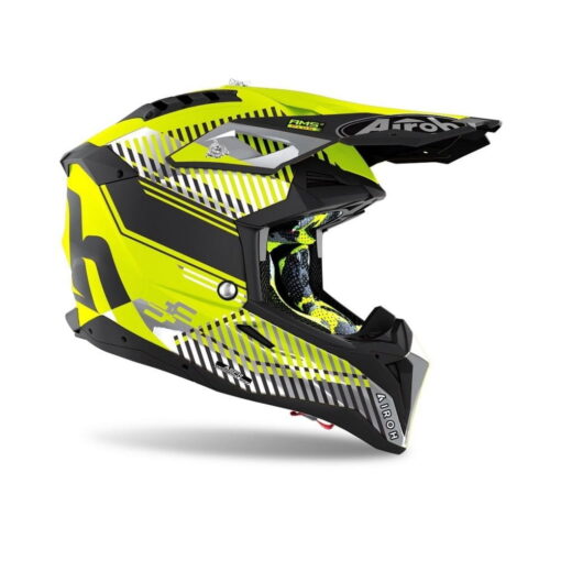 AIROH AVIATOR 3 WAVE YELLOW MATT 2021 -Mtmoto motortools Baia Mare