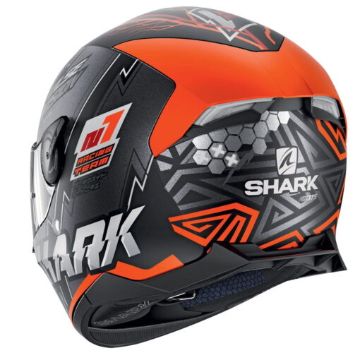 Casca integrala SHARK SKWAL 2.2 NOXXYS NEGRU MAT PORTOCALIU 2-Motortools Baia Mare