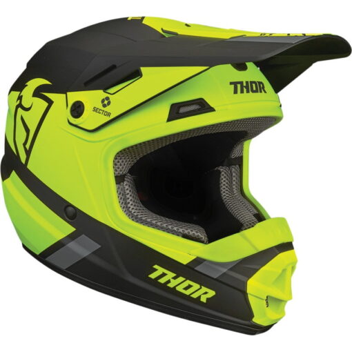 Casca Thor YOUTH SECTOR SPLIT ACID BLACK - mtmoto.ro Motortools Baia Mare