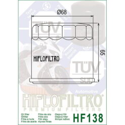 Filtru ulei cromat, Cod OEM Suzuki 16510-34E00 - mtmoto.ro Motortools Baia Mare