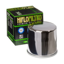 Filtru ulei cromat Hiflofiltro, Cod OEM Honda 15410-MCJ-505 - mtmoto.ro Motortools Baia Mare
