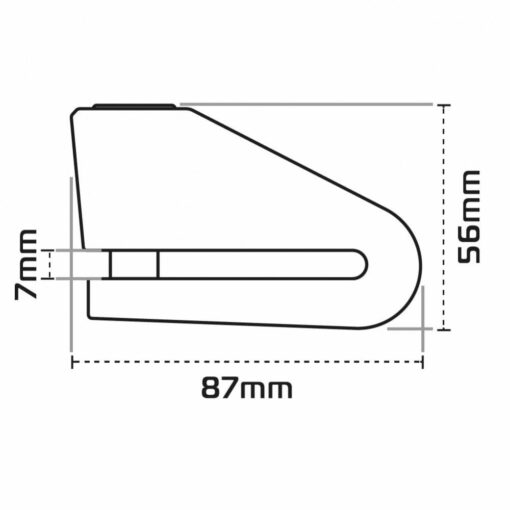 Oxford Alpha XD14 Disc Lock(14mm pin) Black 3 - mtmoto.ro Motortools Baia Mare