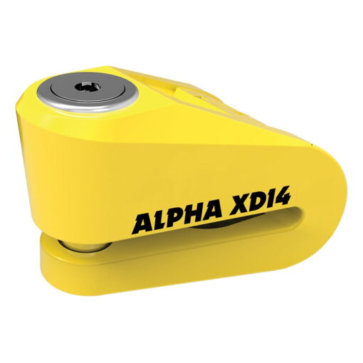 Oxford Alpha XD14 Disc Lock(14mm pin) GALBEN - mtmoto.ro Motortools Baia Mare