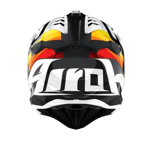 CASCA AIROH AVIATOR 3 RAINBOW WHITE GLOSS - mtmoto