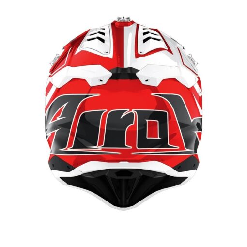 CASCA AIROH AVIATOR 3 RAMPAGE RED GLOSS - mtmoto