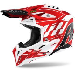 CASCA AIROH AVIATOR 3 RAMPAGE RED GLOSS
