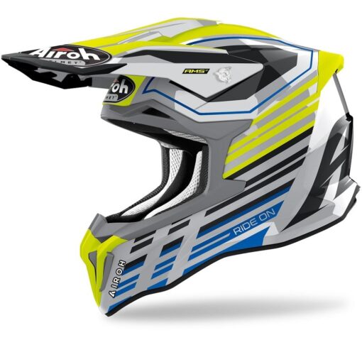 CASCA AIROH STRYCKER SHADED YELLOW GLOSS: Marime - M - mtmoto