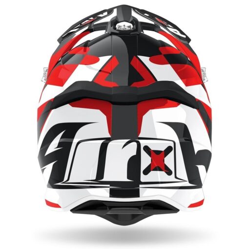 CASCA AIROH STRYCKER XXX RED GLOSS - mtmoto