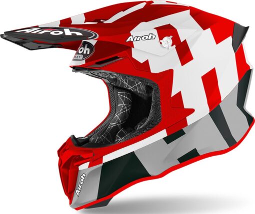 CASCA AIROH TWIST 2.0 FRAME RED MATT - mtmoto