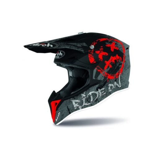 CASCA WRAAP YOUTH SMILE RED MATT - mtmoto