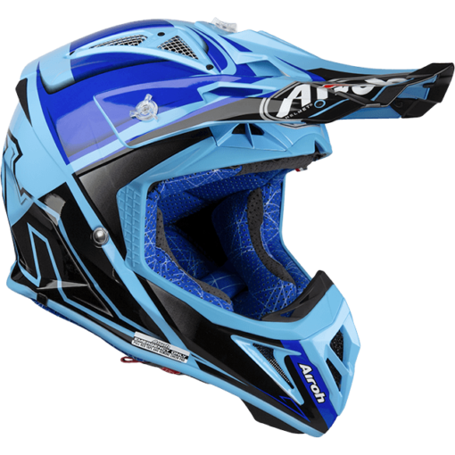 CASCA AVIATOR 2.2 CHECK BLUE GLOSS - mtmoto