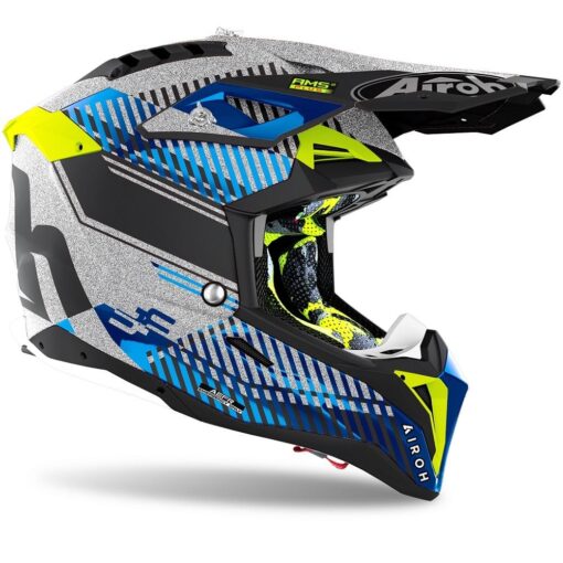 CASCA AIROH AVIATOR 3 WAVE SILVER GLOSS CHROME 2021 - mtmoto
