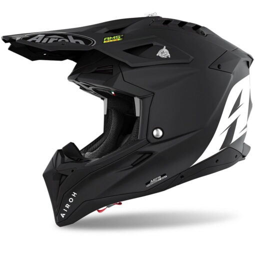 CASCA AIROH AVIATOR 3 COLOR BLACK MATT 2021 - mtmoto