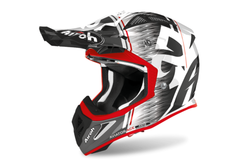 CASCA AVIATOR ACE KYBON RED GLOSS: Marime - XL - mtmoto