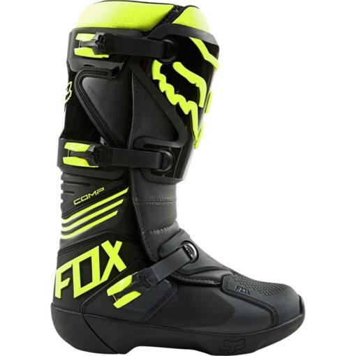 Cizme Fox Comp Boot [BLK/YLW] - mtmoto