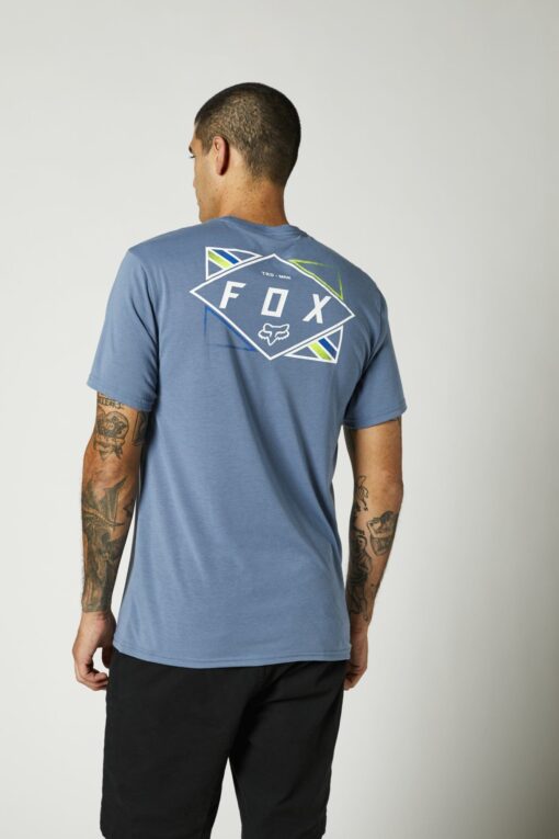 TRICOURI FOX BURNT SS TECH TEE [MT BLU] - mtmoto
