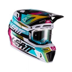 CASCA Helmet and Goggle Kit Moto 8.5 V22 AQUA: Marime - L
