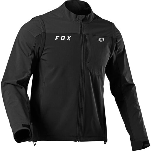 GEACA LEGION SOFTSHELL JACKET BLACK [BLK/SLV] - mtmoto