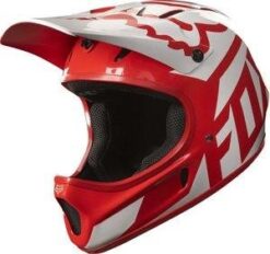 CASCA MTB-HELMET RAMPAGE RACE HELMET RED/WHITE: Marime - XL