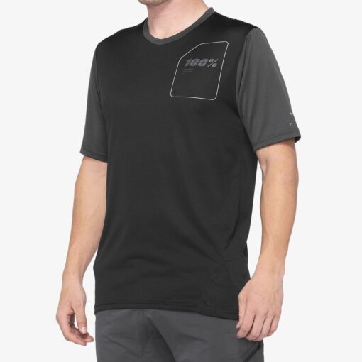 TRICOURI RIDECAMP Jersey Charcoal/Black - mtmoto