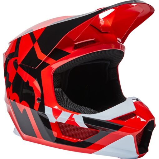 CASCA V1 LUX HELMET, ECE [FLO RED] - mtmoto