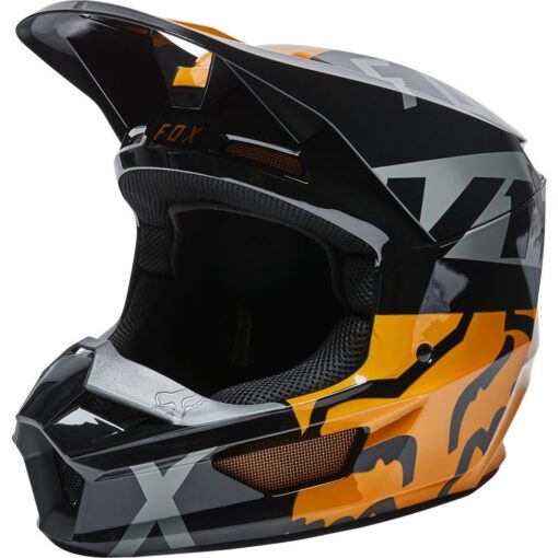 CASCA V1 SKEW HELMET, ECE [BLK/GLD] - mtmoto