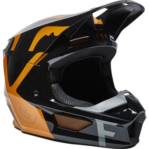 CASCA V1 SKEW HELMET, ECE [BLK/GLD] - mtmoto