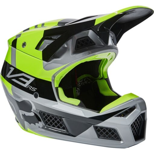 CASCA V3 RS RIET HELMET, ECE [FLO YLW] - mtmoto