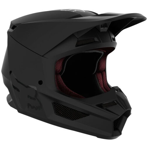 CASCA YTH V1 MATTE BLACK HELMET, ECE [MT BLK] - mtmoto