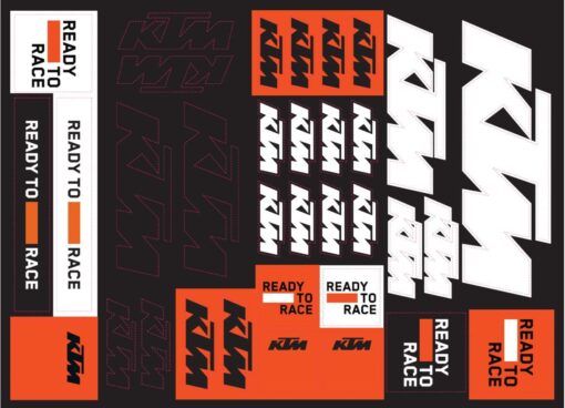 Stickere KTM CORPORATE STICKER SHEET - mtmoto