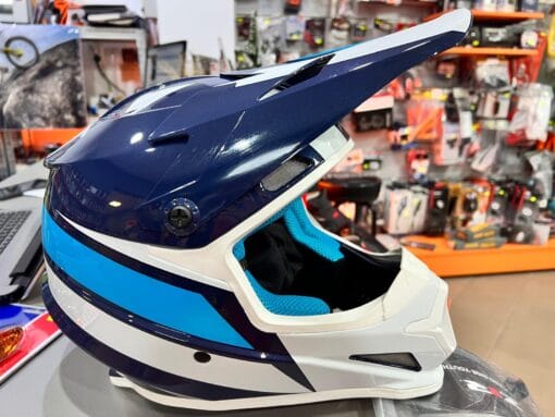 Casca offroad Z1R RISEEVAC BU/WT - mtmoto