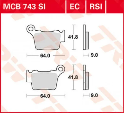 Placute frana TRW KTM 125-530 '04-23 - mtmoto