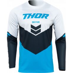 Tricou offroad Thor Sector Chev BL/MN