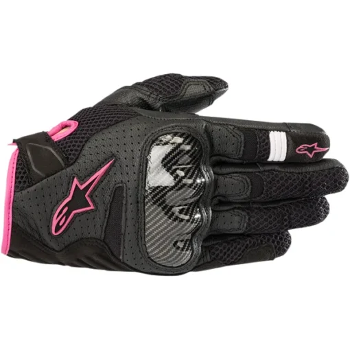 Mănuși moto ALPINESTARS STELLA SMX-1 V2 WENTYLOWANE culoare negru-violet