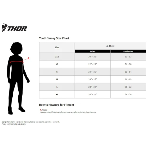 Bluza moto Off Road Thor Sector Checker Jersey, copii, albastru - rosu - mtmoto