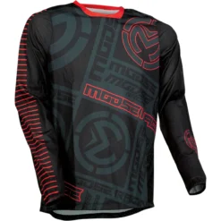 Bluză moto offroad JERSEY SAHARA BK/RD