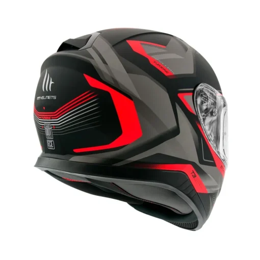Casca moto MT THUNDER 3 SV TURBINE negru mat/ rosu