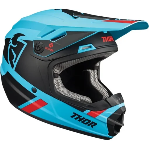 Casca moto cross copii Thor Sector Split MIPS albastru/ negru