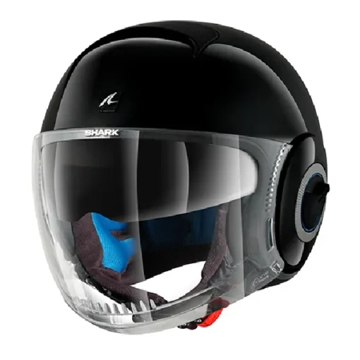 Casca moto flip-up SHARK NANO BLANK negru