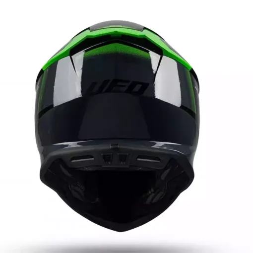 Casca motocross/enduro Ufo Intrepid, gri/negru/verde neon - mtmoto