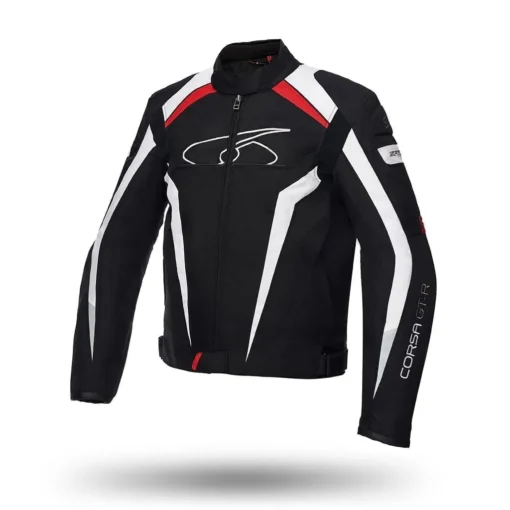 Geaca moto SPYKE CORSA GT-R, negru/ alb