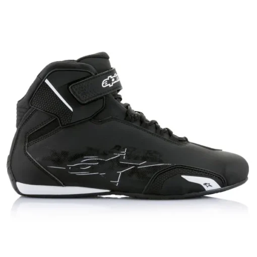 Ghete moto ALPINESTARS Sektor negru/alb