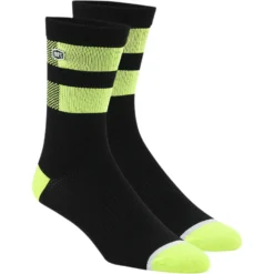 Sosete 100% FLOW negru/galben fluorescent 34310692