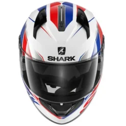 Casca moto SHARK RIDILL 1.2 PHAZ alb/rosu/albastru