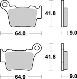 Set placute frana KTM Motomaster Nitro 17211853